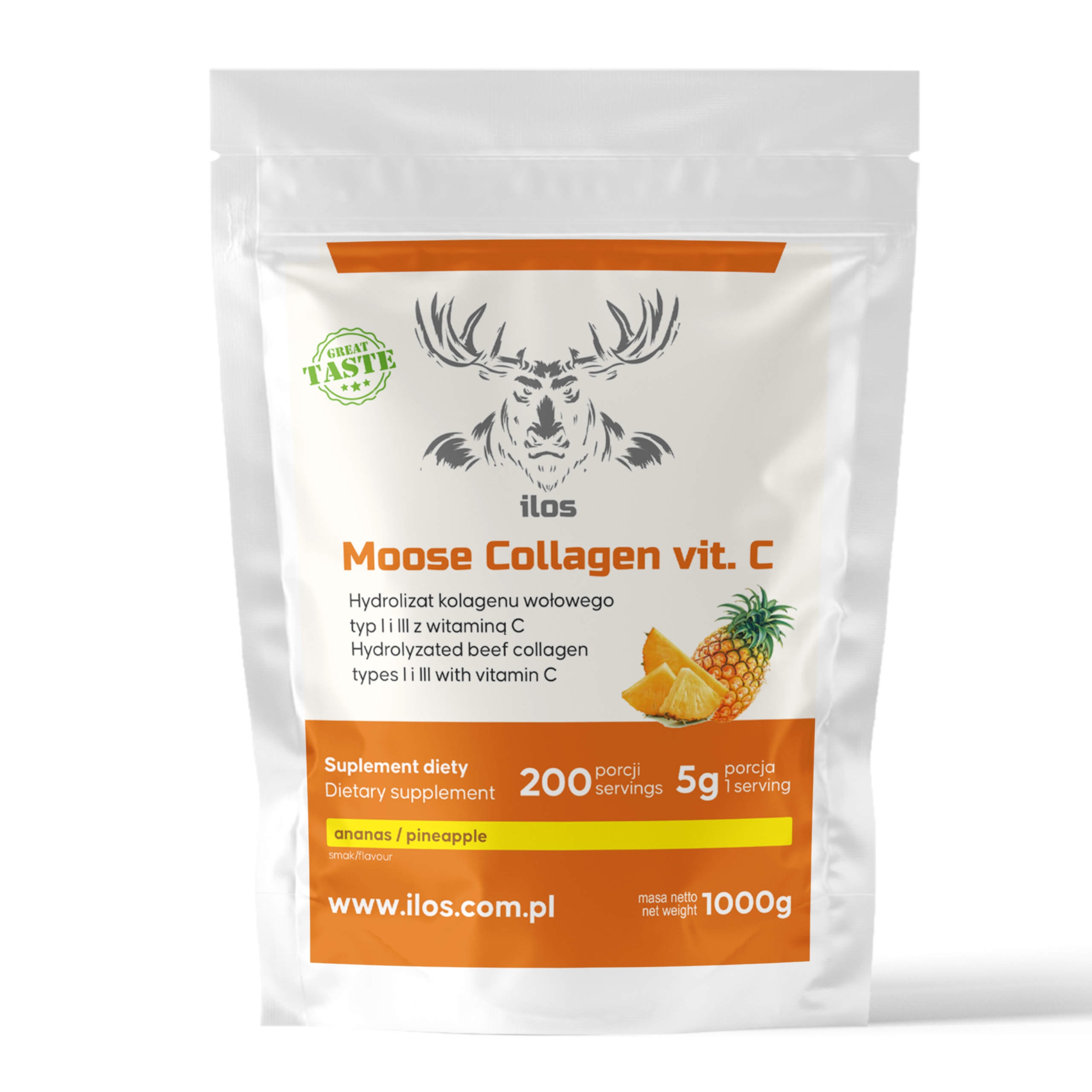 Moose Collagen vit. C ananas 1kg