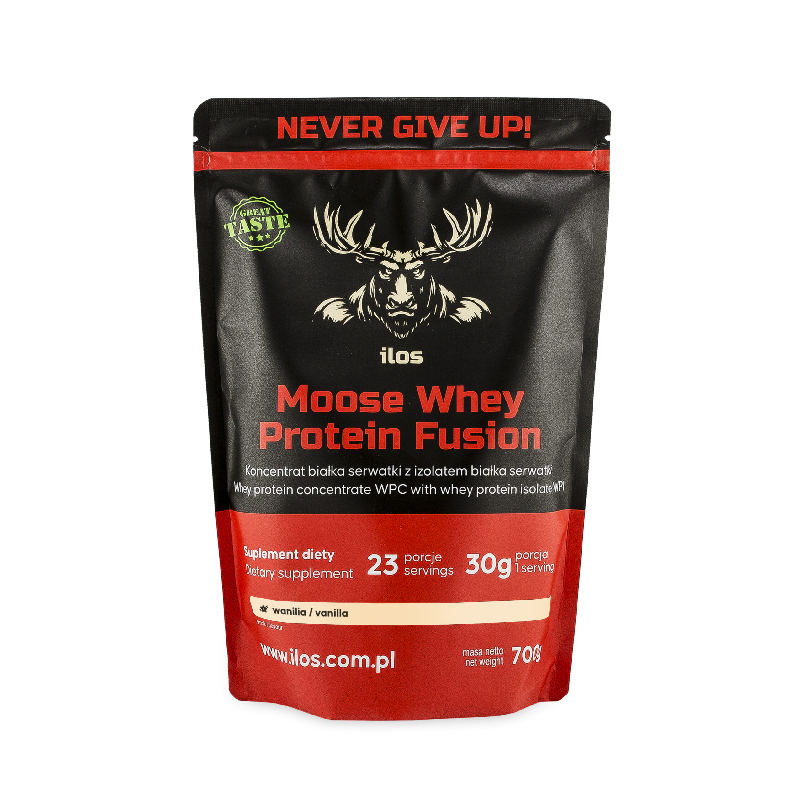 Moose Whey Protein Fusion 700g smak wanilia